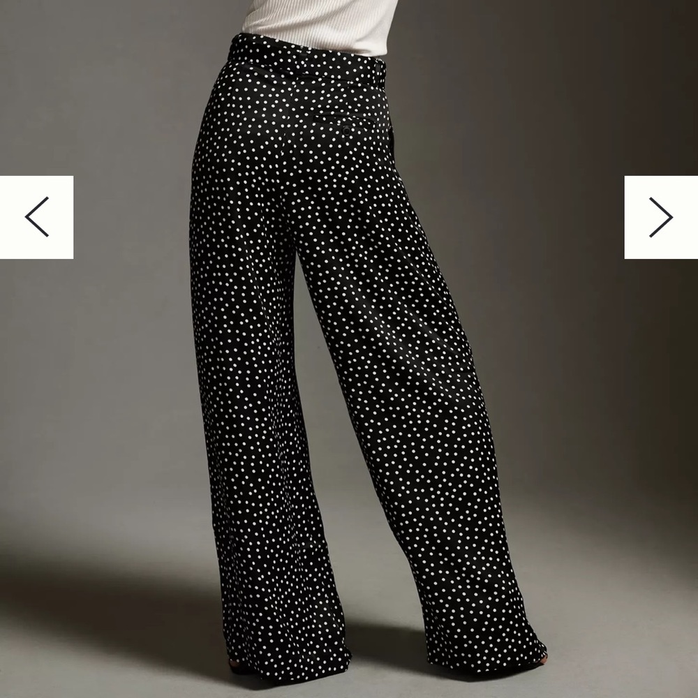 The Avery Pleated wide-leg Trousers by Maeve Printed size 4 - Picture 4 of 8